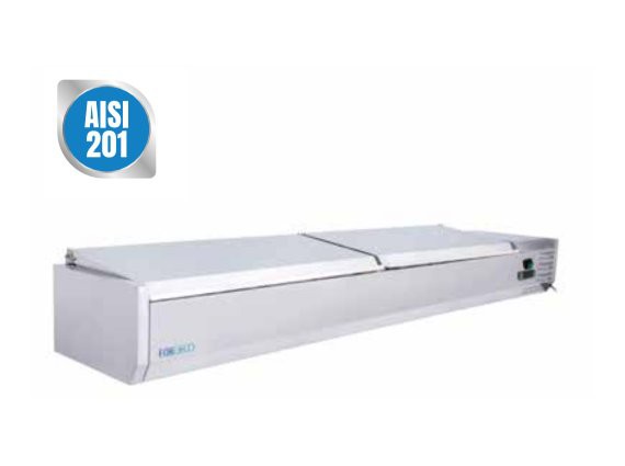Vetrina refrigerata per banco pizza G-VRX1800-330SS.